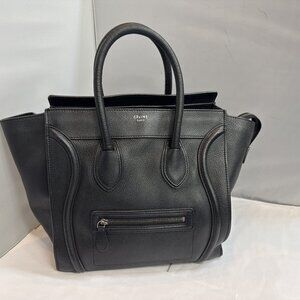 AUTHENTIC Celine Black Micro Luggage Bag